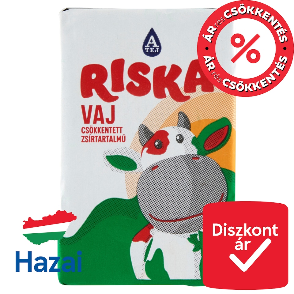 Riska csökkentett zsírtartalmú vaj 100 g  1. kép