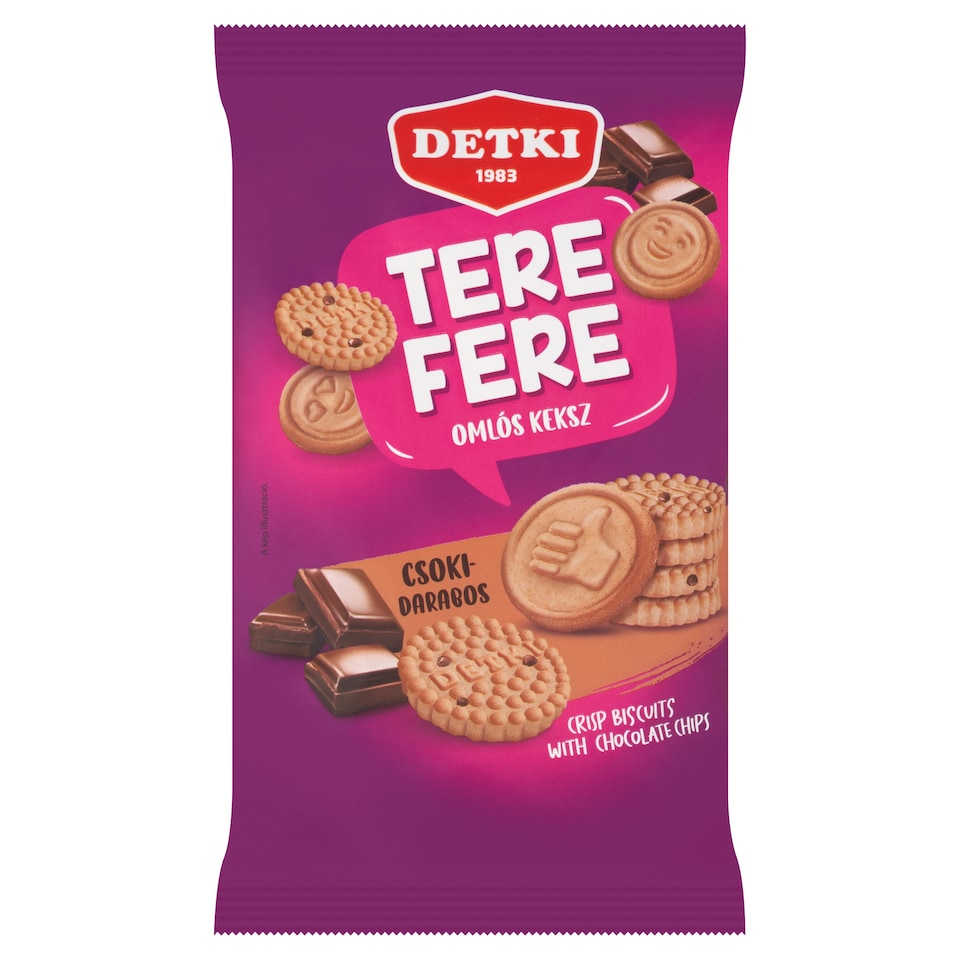 image 1 of Detki Tere-fere Sweet Crsip Biscuits with Chocolate Chips 150 g