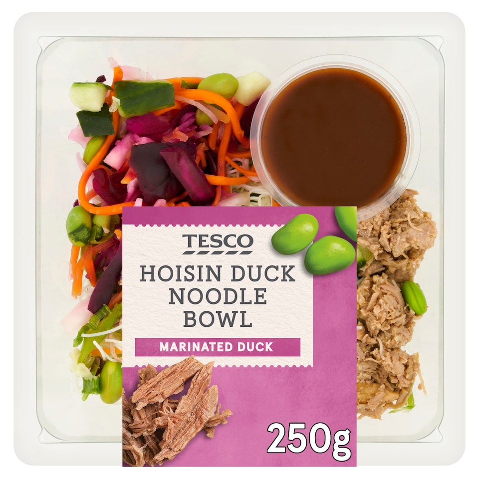 Tesco Marinated Duck Noodle Bowl - Hoisin 250g