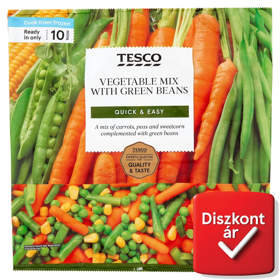 Tesco gyorsfagyasztott zöldségkeverék 1 kg