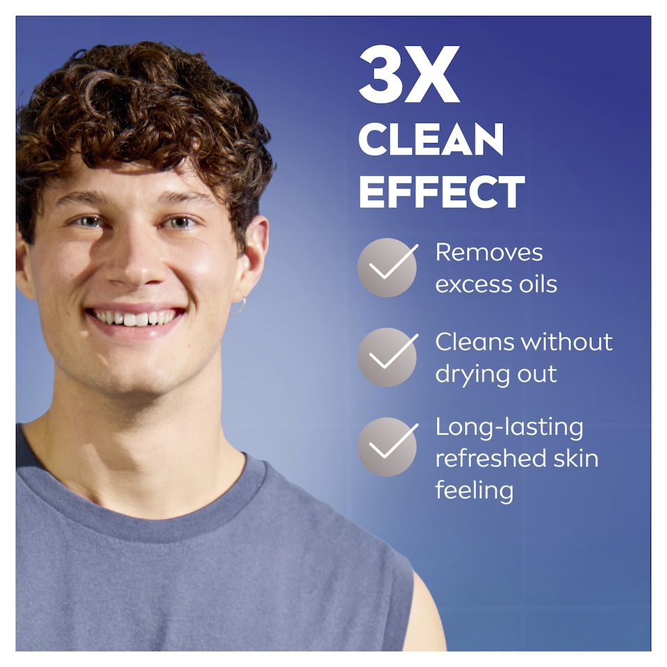 image 1 of NIVEA MEN Protect & Care Deep Cleaning Face Wash 100ml