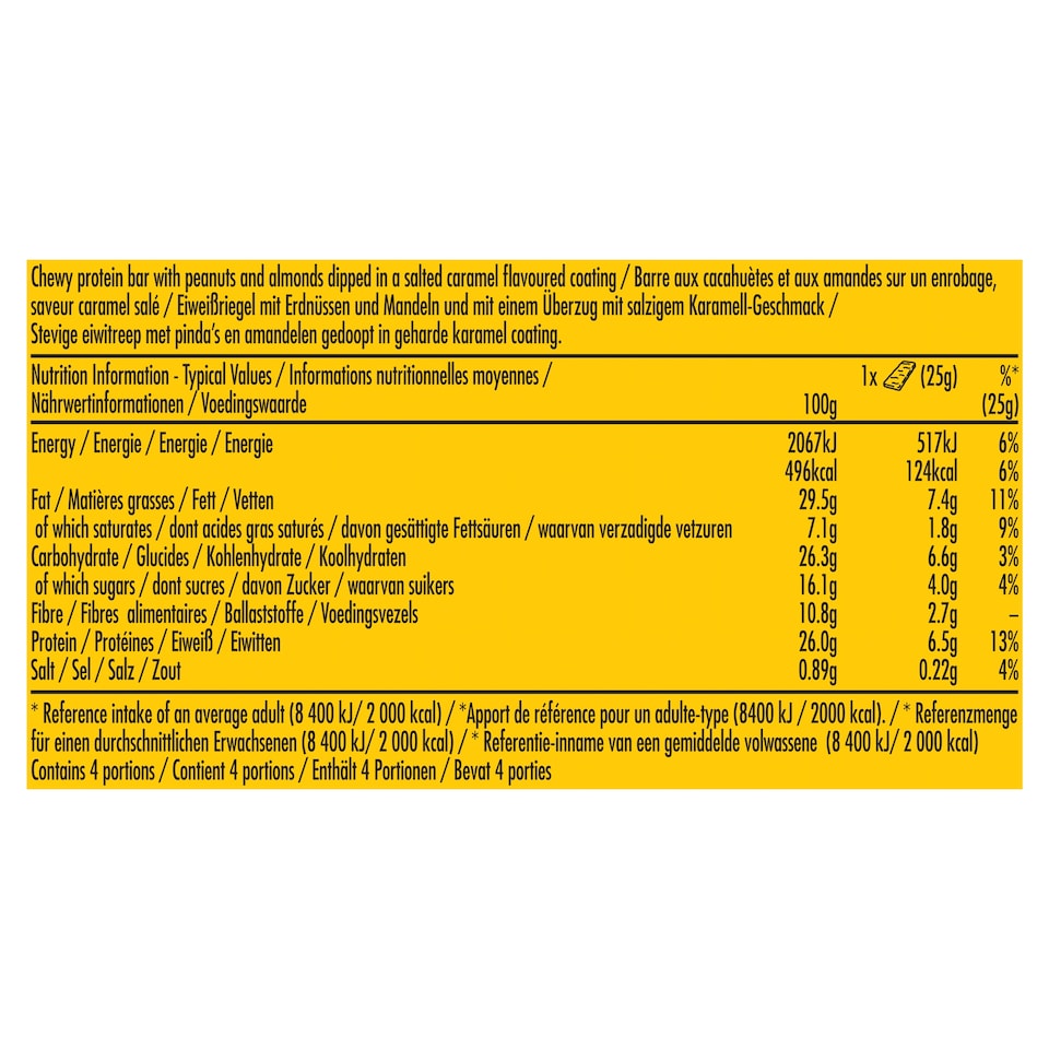 image 1 of Nature Valley Protein Snacksize Bars - Salted Caramel Nut 4 x 25g