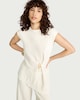 image 1 of F&F Textured Metal Co-ord Top in Cream