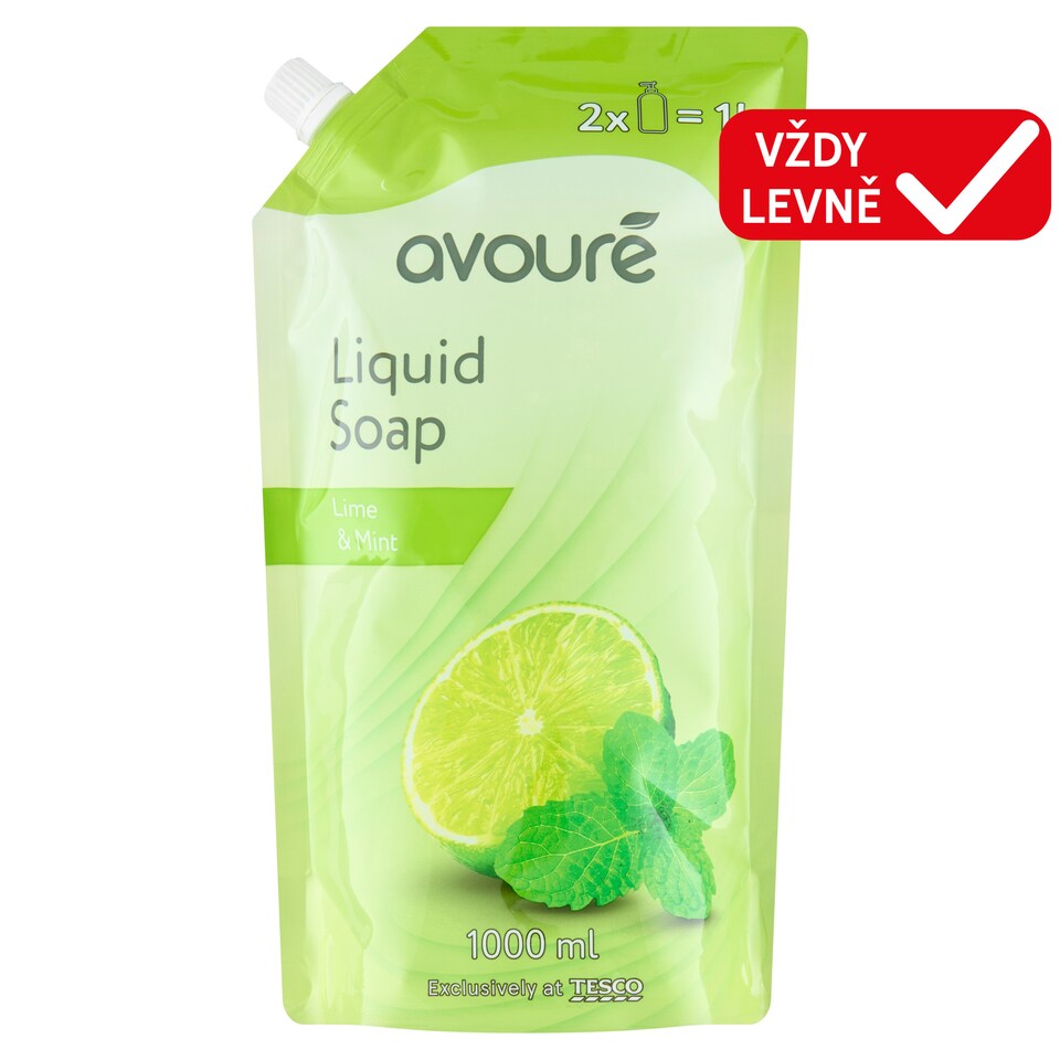 Avouré Tekuté mýdlo s vůní limetky a máty 1000ml