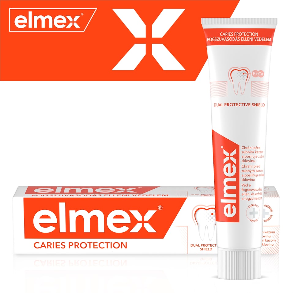 obrázok 1 z elmex® Caries Protection zubná pasta proti zubnému kazu duopack 2x75ml