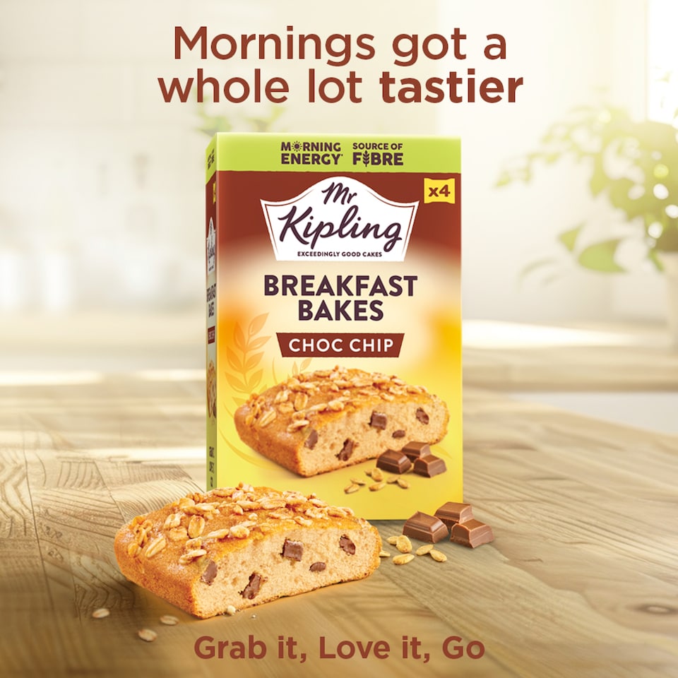 image 1 of Mr Kipling Breakfast Bakes Chocolate Chip Snack Cakes 4 pack
