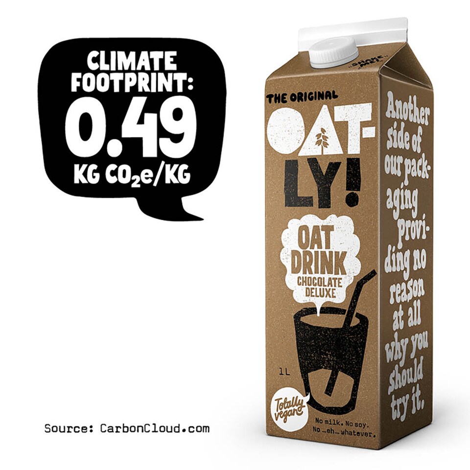 image 1 of Oatly Oat Drink - Chocolate Deluxe 1L