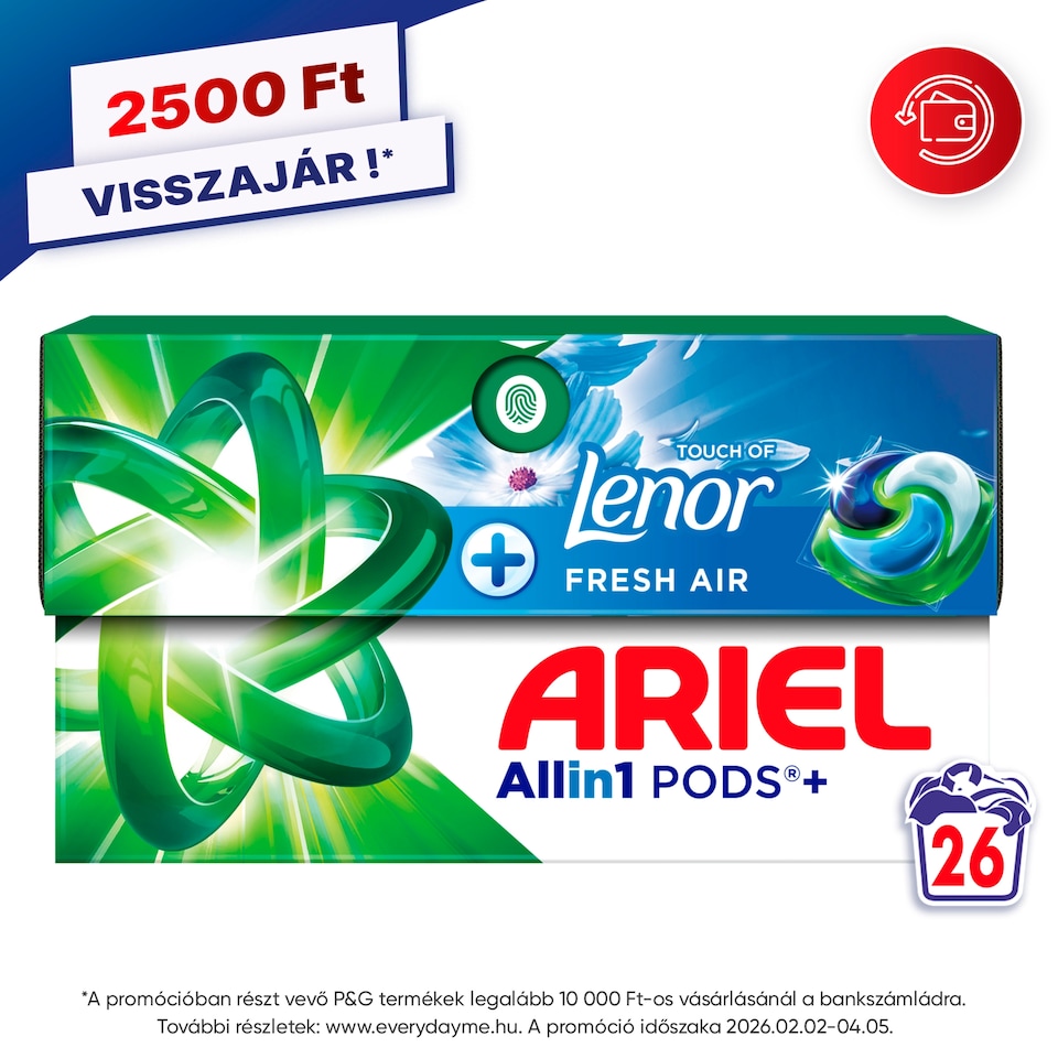 image 1 of Ariel Allin1 PODS +Touch of Lenor Spring Awakening, 26 Washes