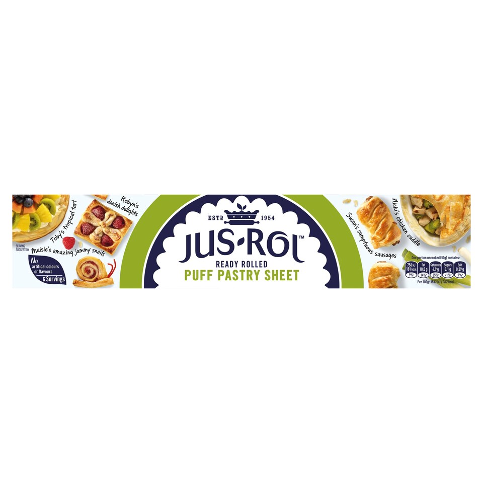 Jus-Rol Puff Pastry R/Rolled Sheet 320g