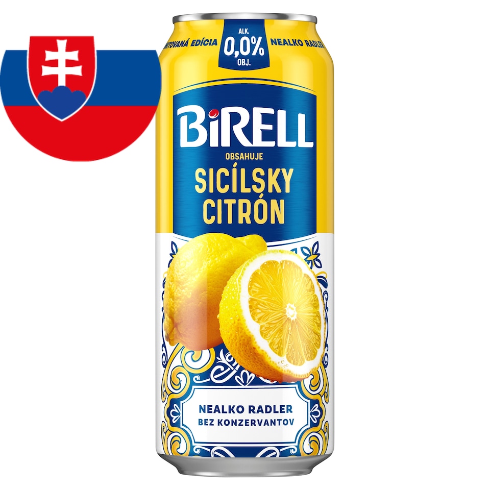 Birell 0.0 Sicilský citrón nealko radler 0,5 l