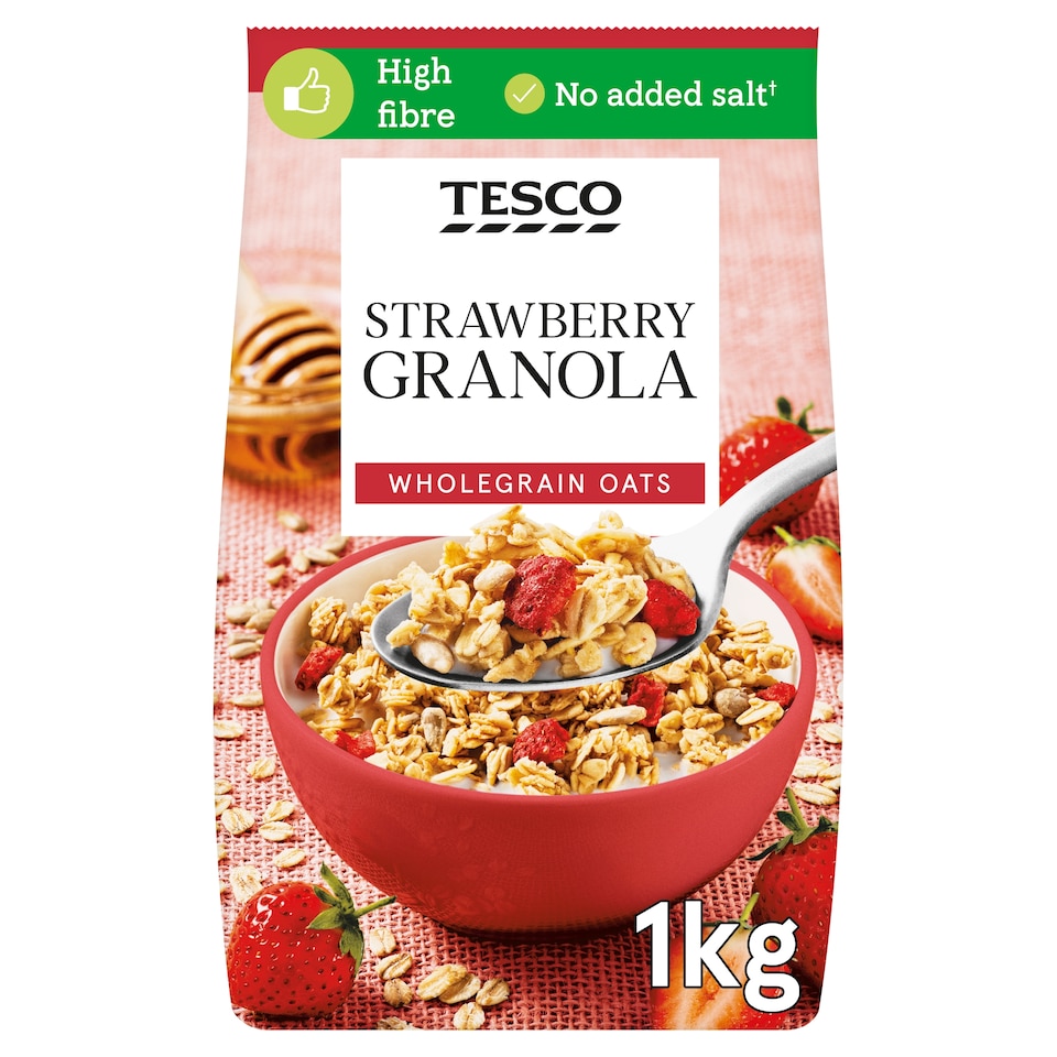 Tesco Strawberry Granola 1Kg