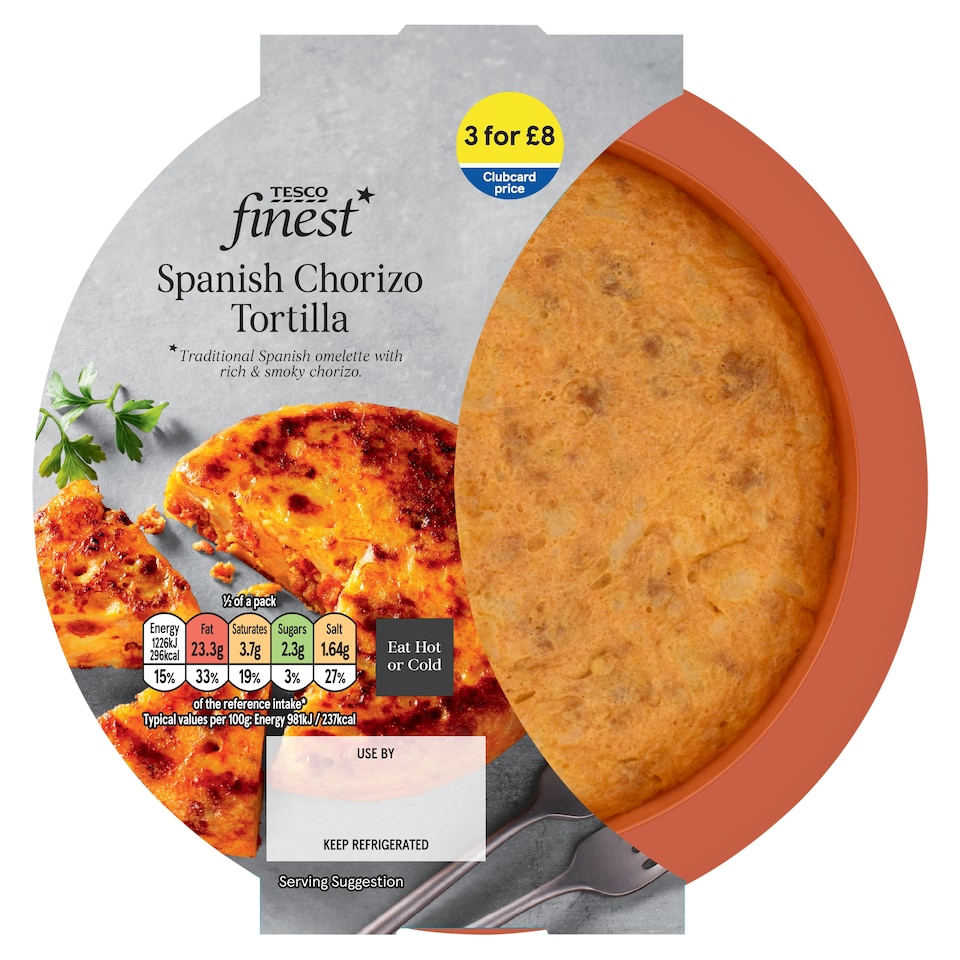 image 1 of Tesco Finest Chorizo Tortilla 250g