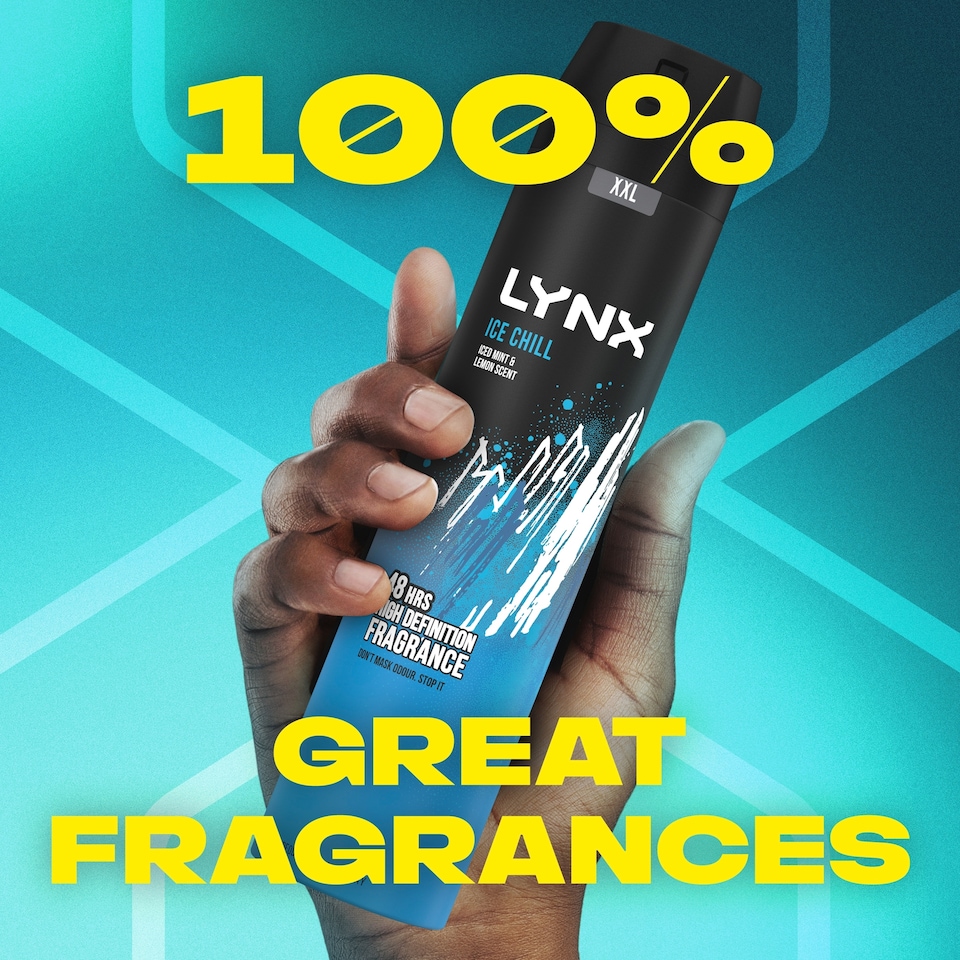 image 1 of Lynx Ice Chill 48h Deodorant Bodyspray for Men 250ml