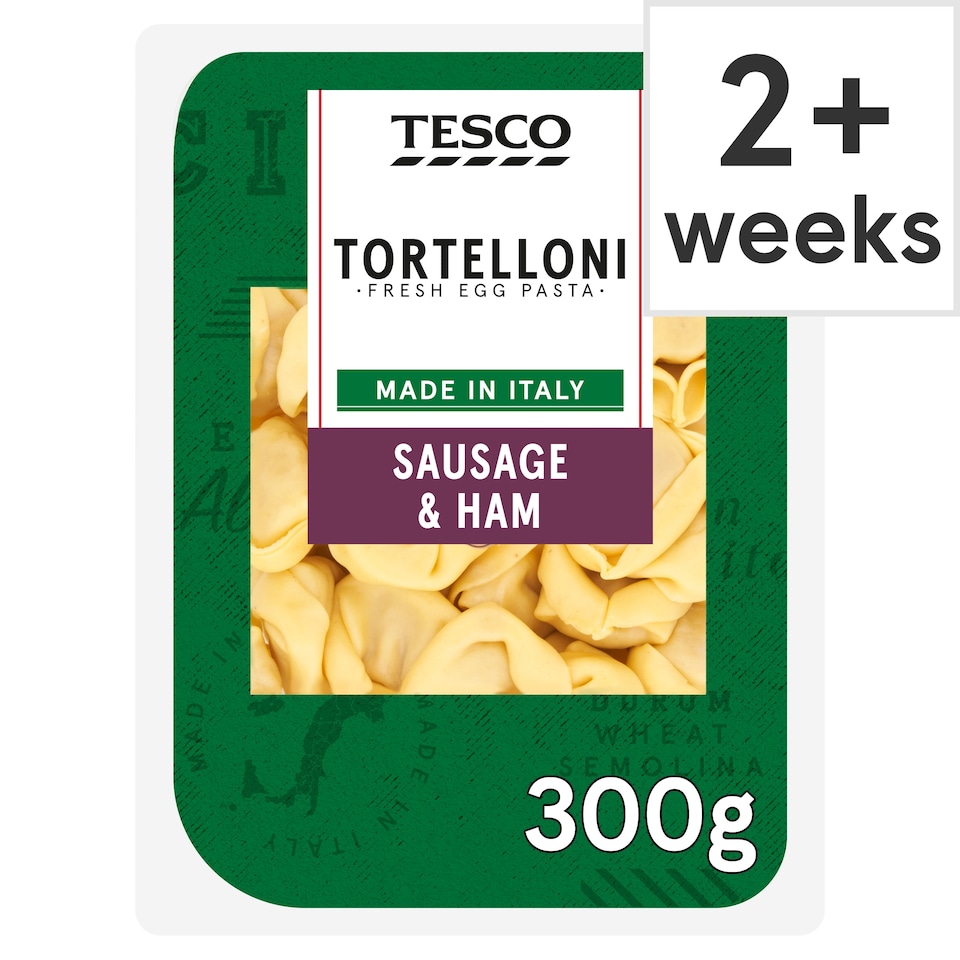 Tesco Sausage & Ham Fresh Tortelloni 300g