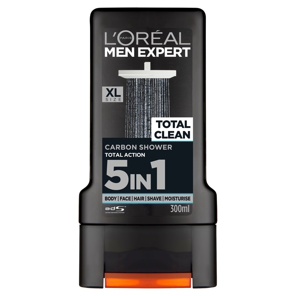 L'or Men Expert Total Clean Shower Gel 300Ml
