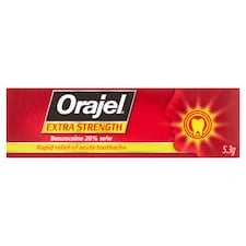Orajel Extra Strength Dental and Toothache Relief Gel 5.3g