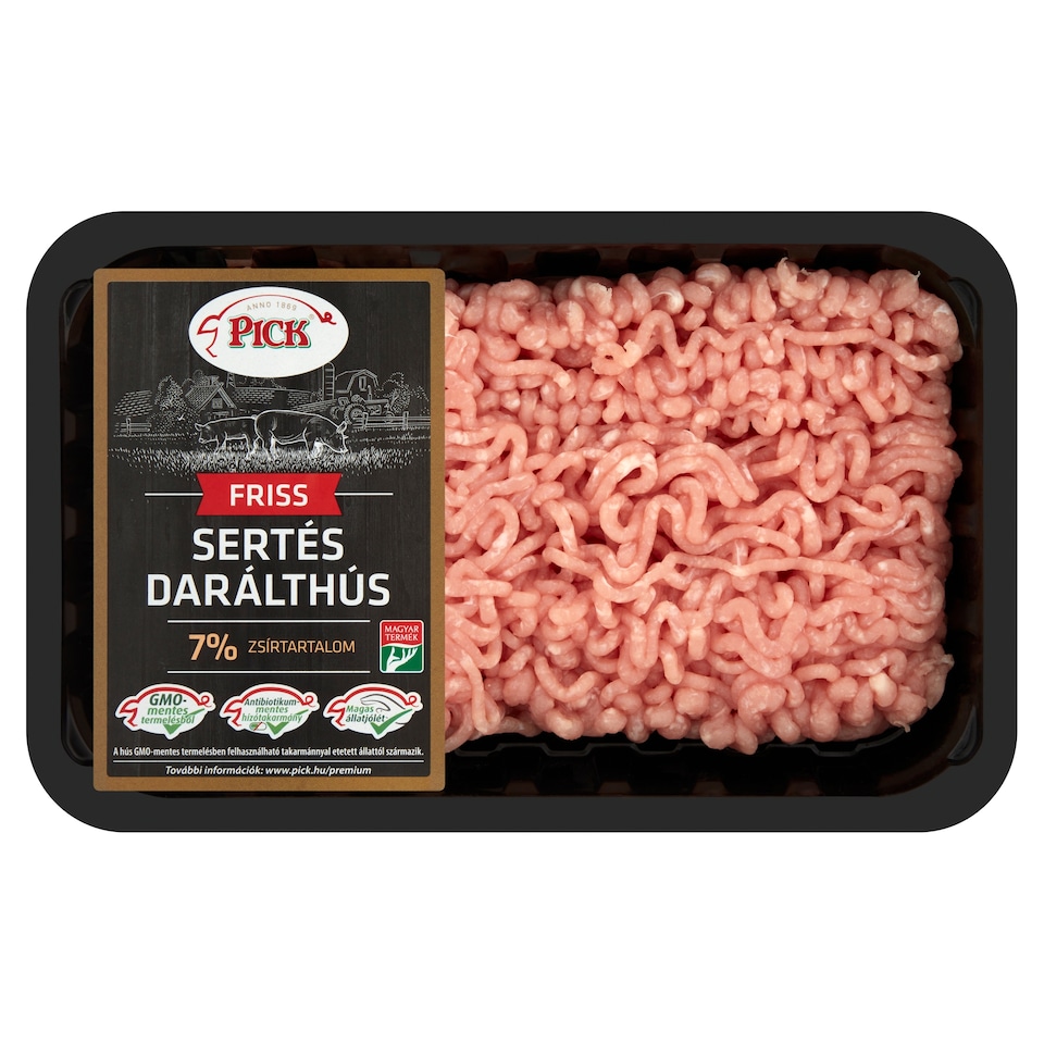 PICK friss sertés darált hús GMO mentes 7% zsírtartalommal 600 g