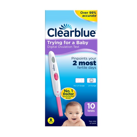image 1 of Clearblue Digital Ovulation Test Kit 10 Tests
