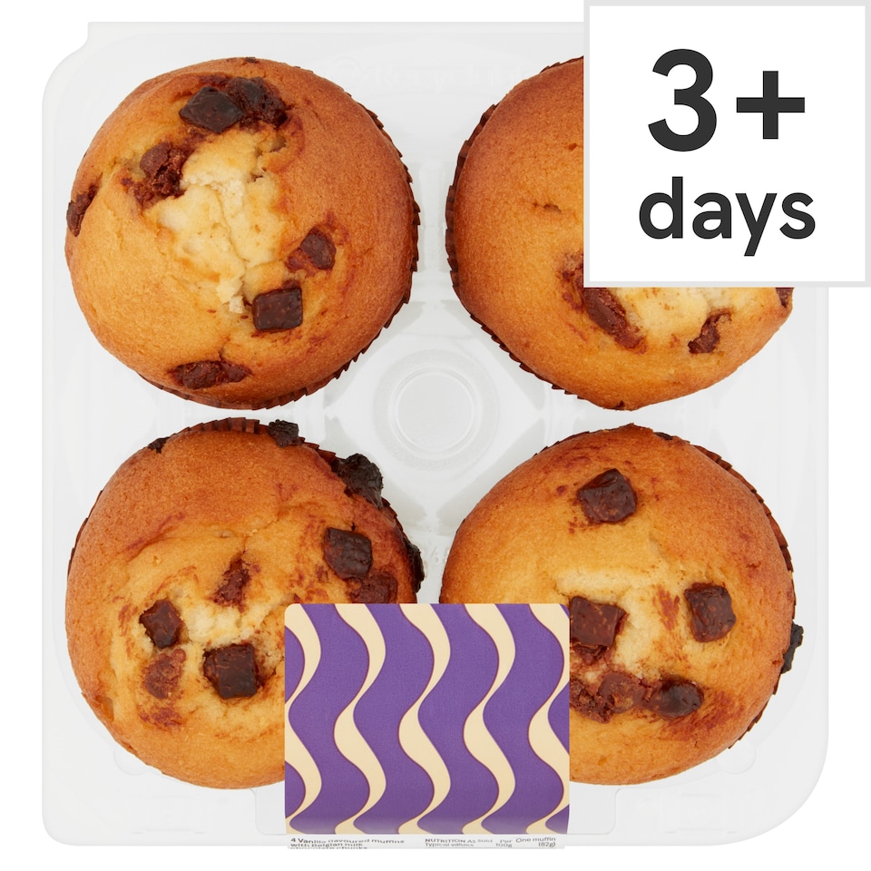 Tesco Chocolate Muffins 4 Pack