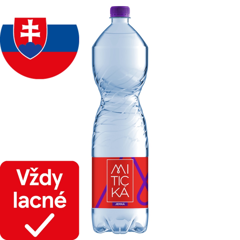 Mitická Prírodná minerálna voda jemne perlivá 1,5 l