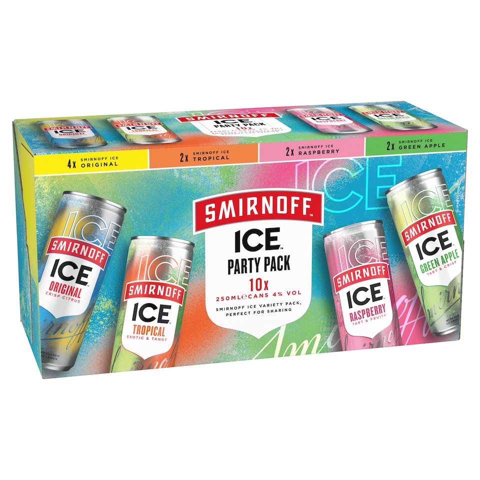 Smirnoff Ice Party Pack 10x250ml
