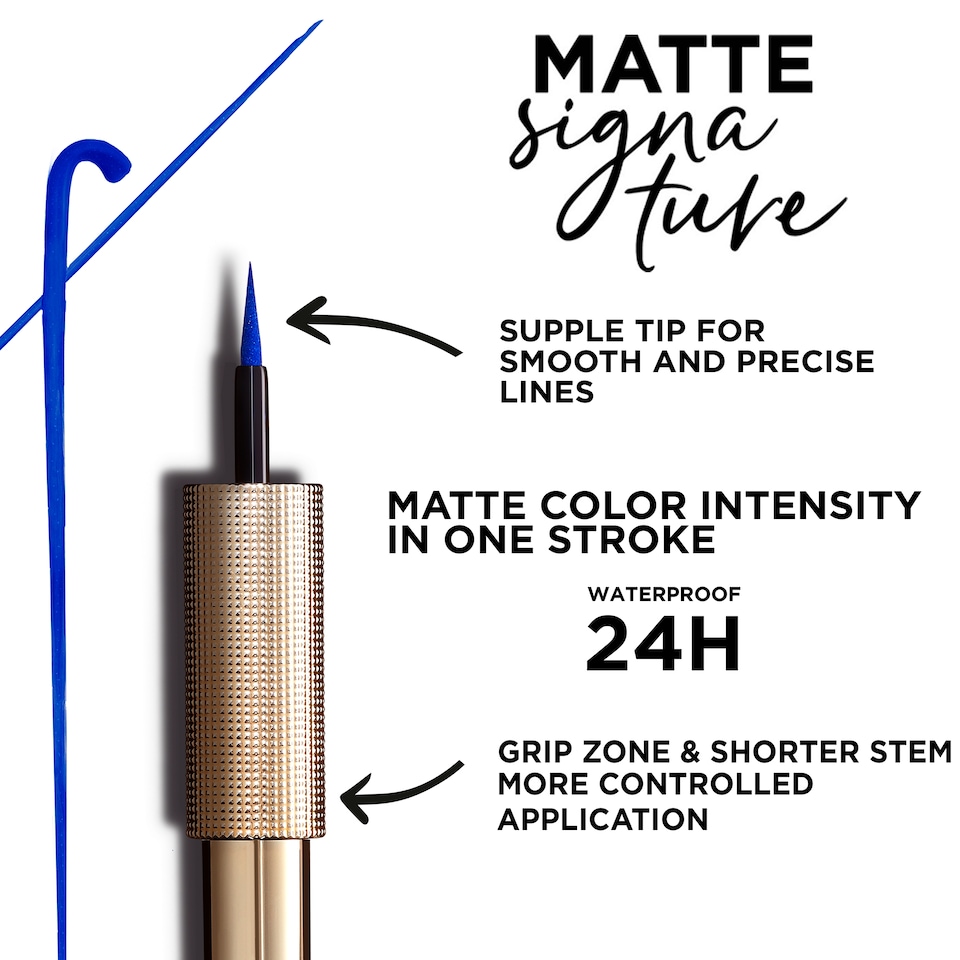 image 1 of L'oreal Paris Matte Signature Liquid Eyeliner 01 Black