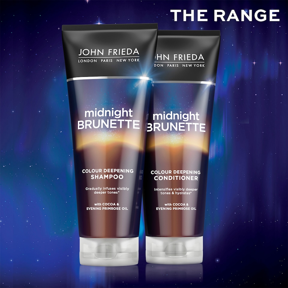image 1 of John Frieda Midnight Brunette Colour Deep Shampoo 250Ml