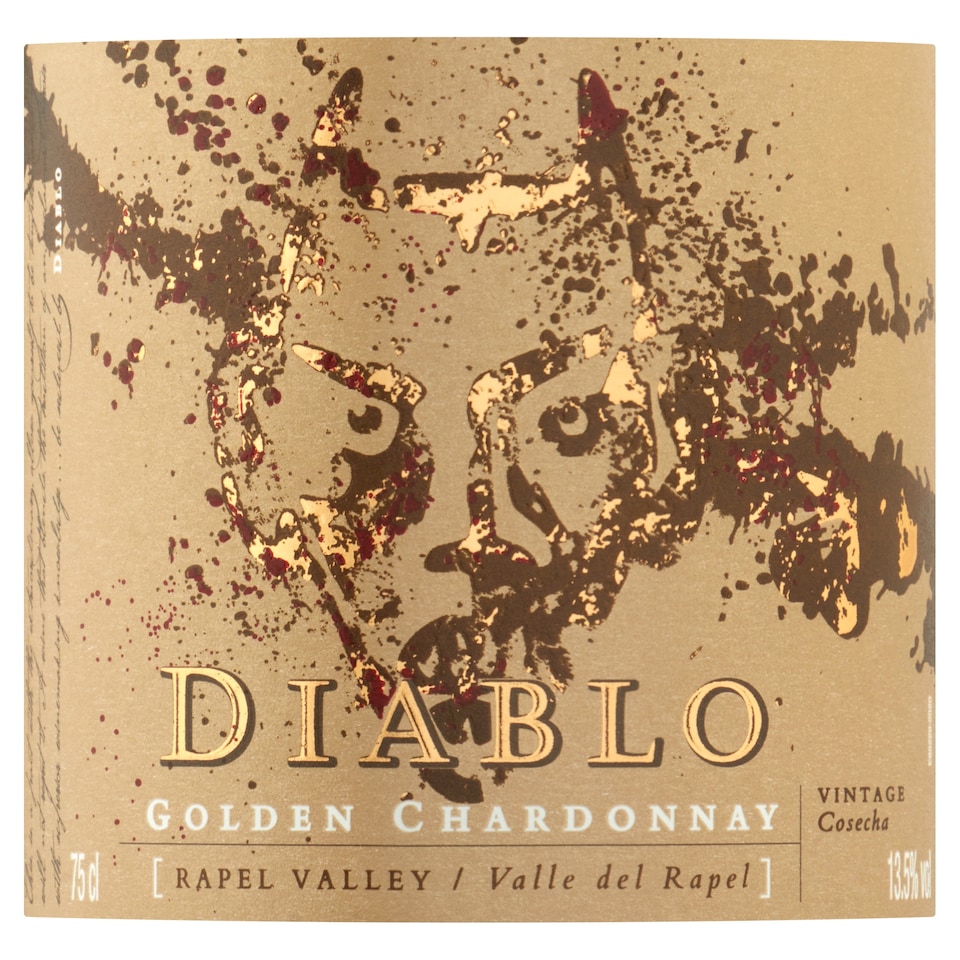 image 1 of Diablo Golden Chardonnay White Wine 75Cl