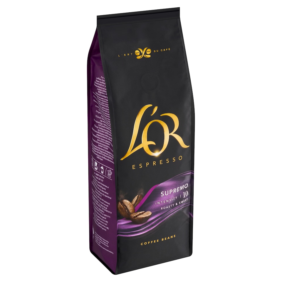 image 1 of L'OR Espresso Supremo Roasted Whole Beans Coffee 500 g
