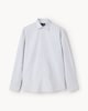 image 4 of F&F Pure Cotton Striped Shirt in Grey