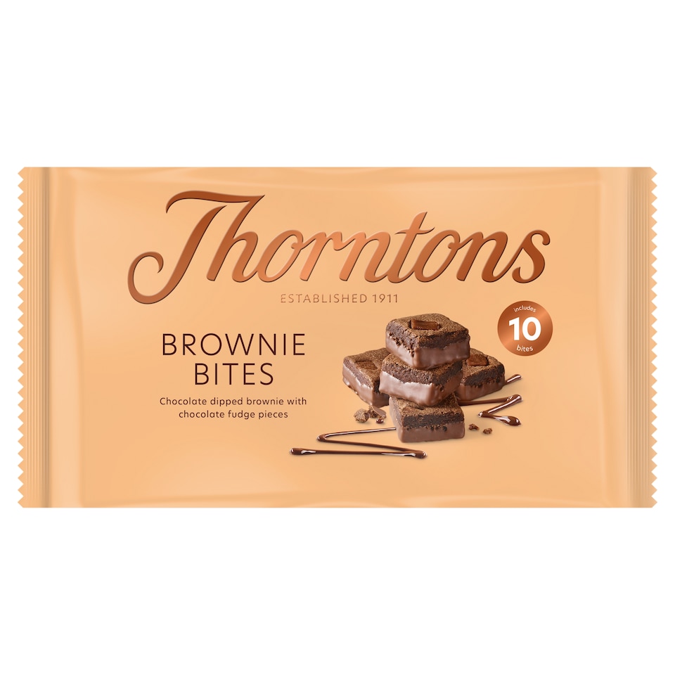 Thorntons Chocolate Fudge Brownie Bites 10 Pack