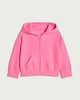image 4 of F&F Girls Cotton Rich Zip Up Hoodie in Pink