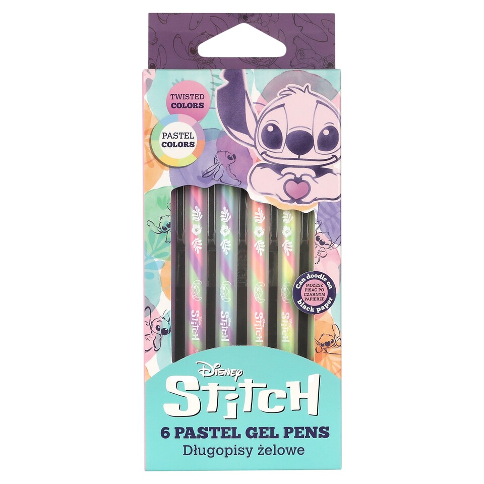Disney Stitch Pastel Gel Pens 6 pcs