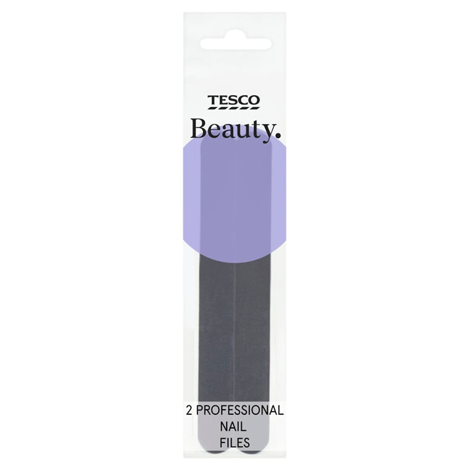 Tesco Beauty Professional Nail Files 2 Pack