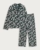 image 4 of F&F Pure Cotton Christmas Tree Print Shirt and Trousers Pyjamas in Green