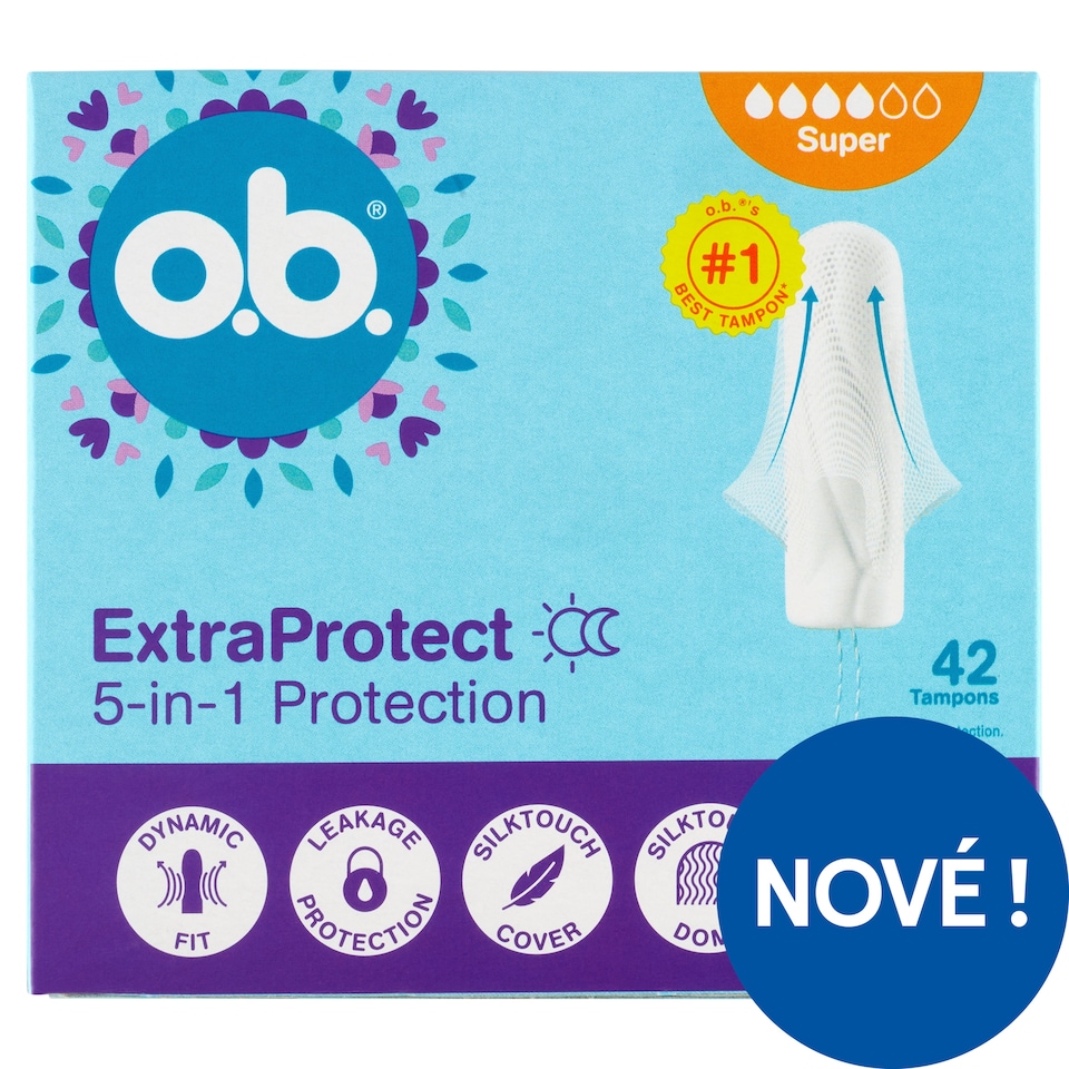 Obrázek 1 pro produkt O.B. ExtraProtect Super tampony 42 ks
