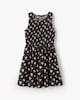 image 5 of F&F Shirred Sleeveless Mini Dress in Multi Black