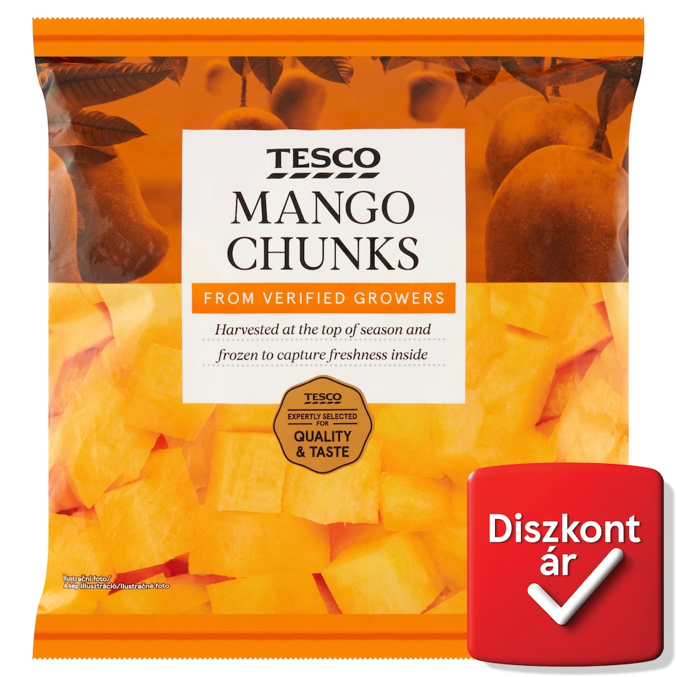 Tesco gyorsfagyasztott mangódarabok 450 g