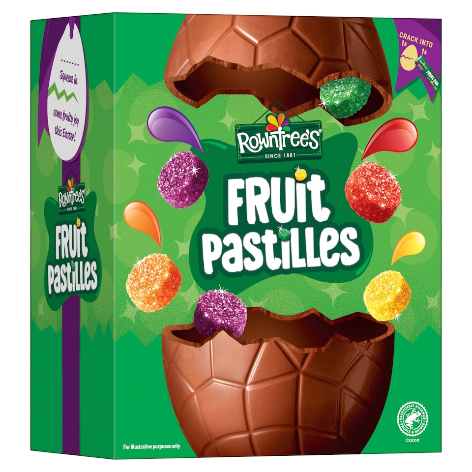 image 1 of Rowntree's Fruit Pastilles Large Chocolate Easter Egg 198g
