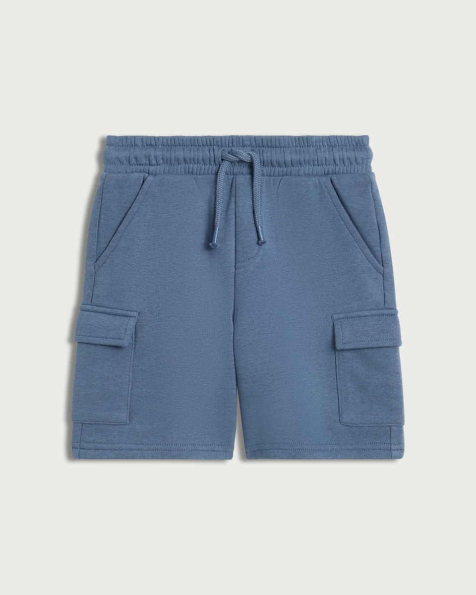 image 1 of F&F Boys Cotton Rich Drawstring Cargo Shorts in Multi