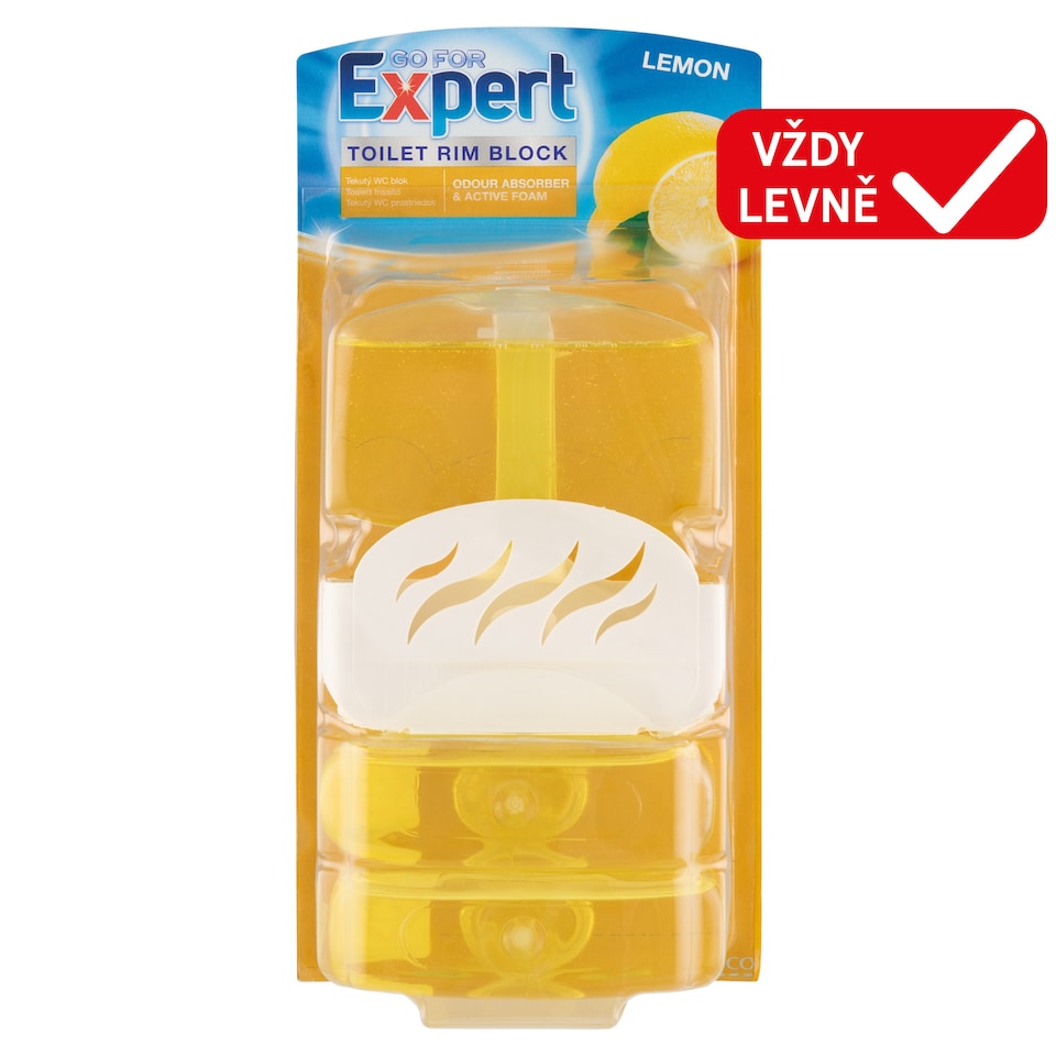 Go for Expert Lemon Toilet Rim Block 3 x 55ml