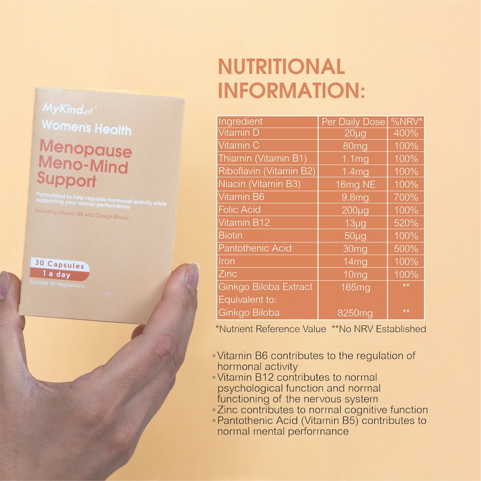image 1 of MyKind.of Menopause Meno-Mind Support 30 Capsules