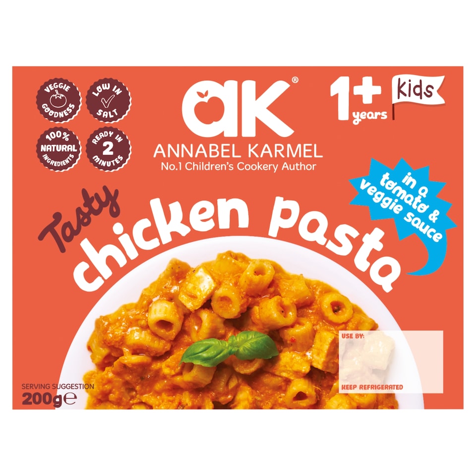 image 1 of Annabel Karmel Tasty Chicken Pasta in a Tomato & Veggie Sauce 200g