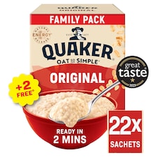 Quaker Oat So Simple Original Big Pack Porridge Sachets 22x27g