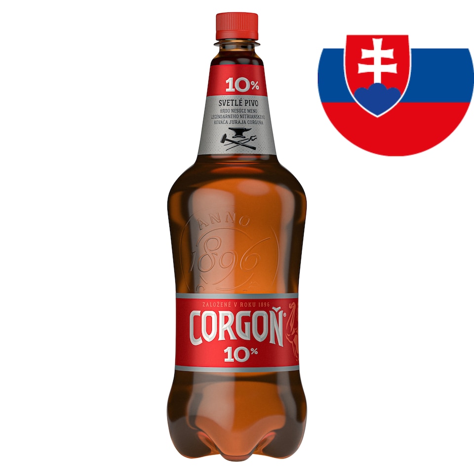 Corgoň 10% svetlé výčapné pivo 1,5 l