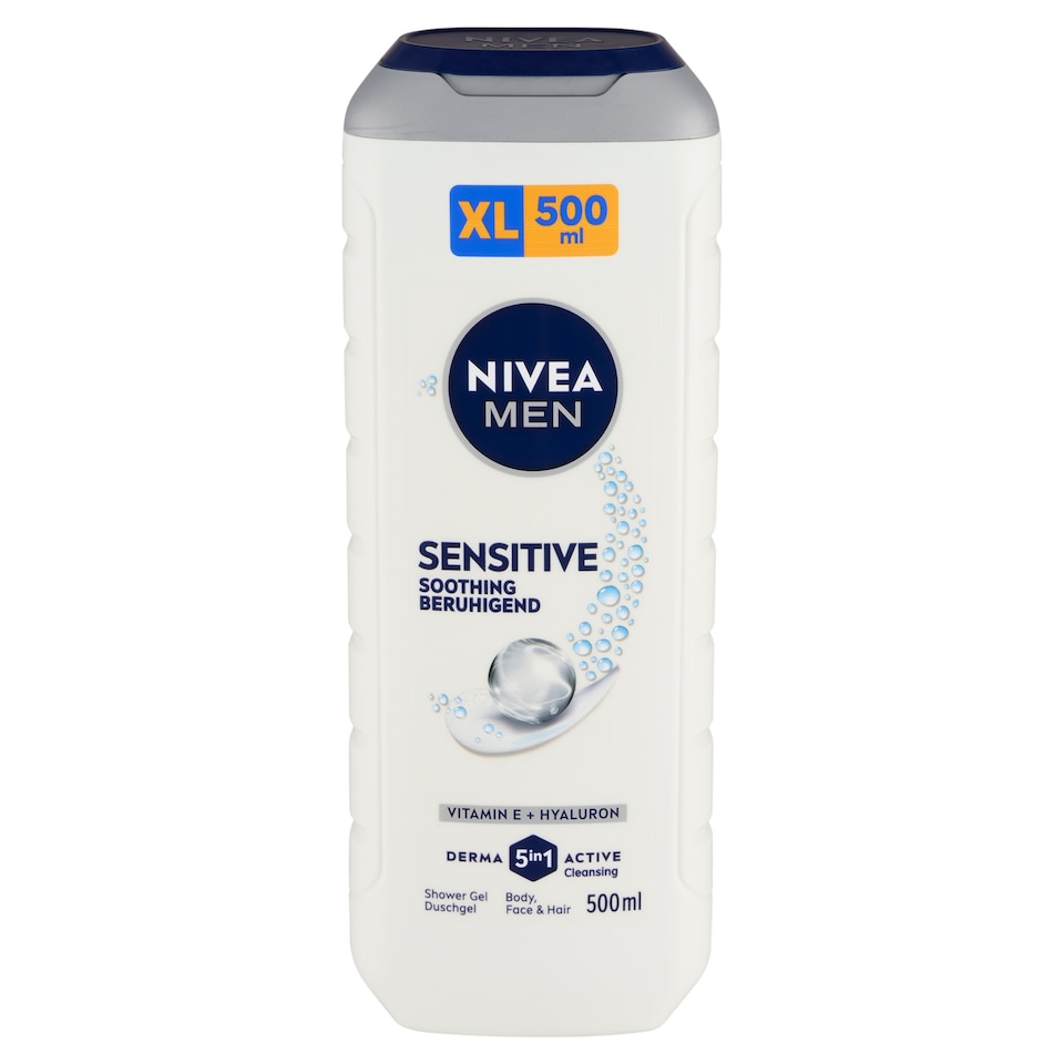 image 1 of NIVEA MEN Sensitive Body, Face & Hair Shower Gel 500 ml
