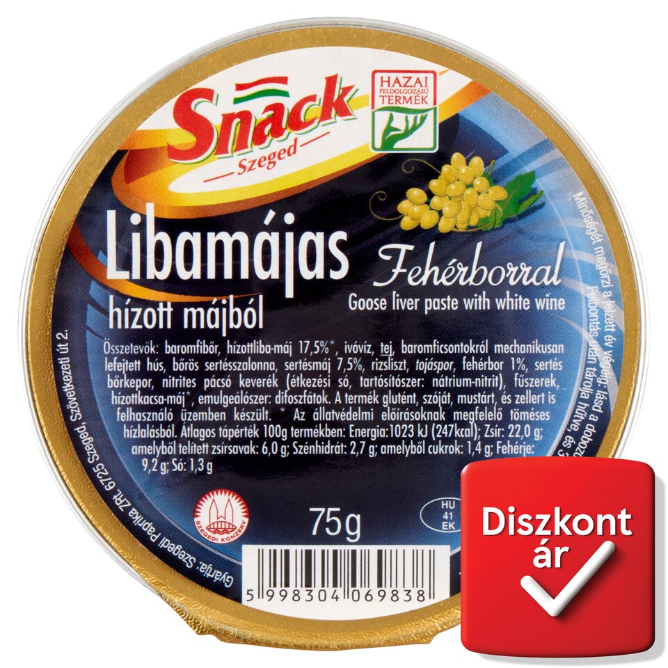 Snack Szeged Goose Liver Paste with White Wine 75 g