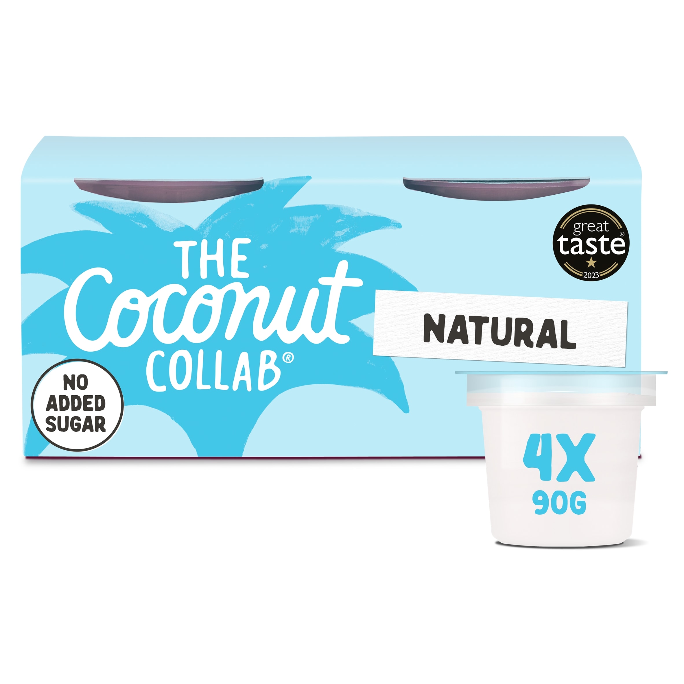 Coconut☆　 The Coconut Collab Natural Coconut Yoghurt 4x90g - Tesco Groceries