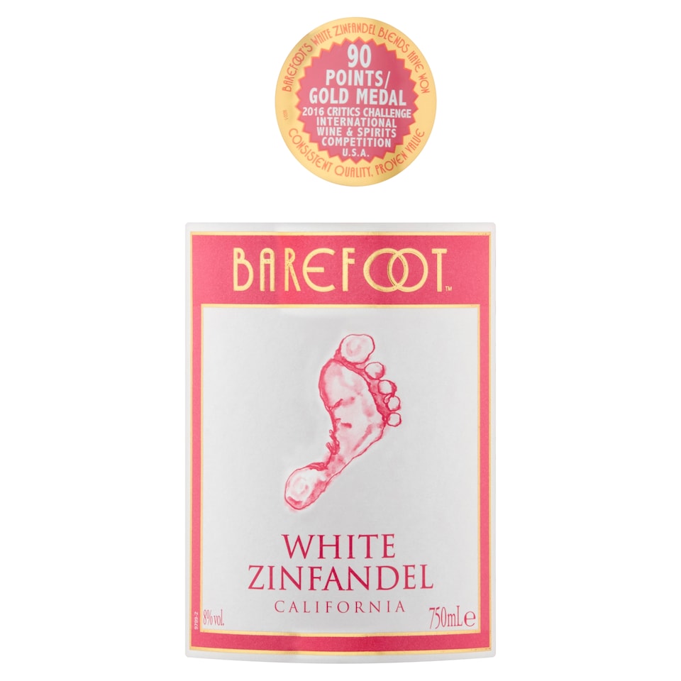 image 1 of Barefoot White Zinfandel 75Cl