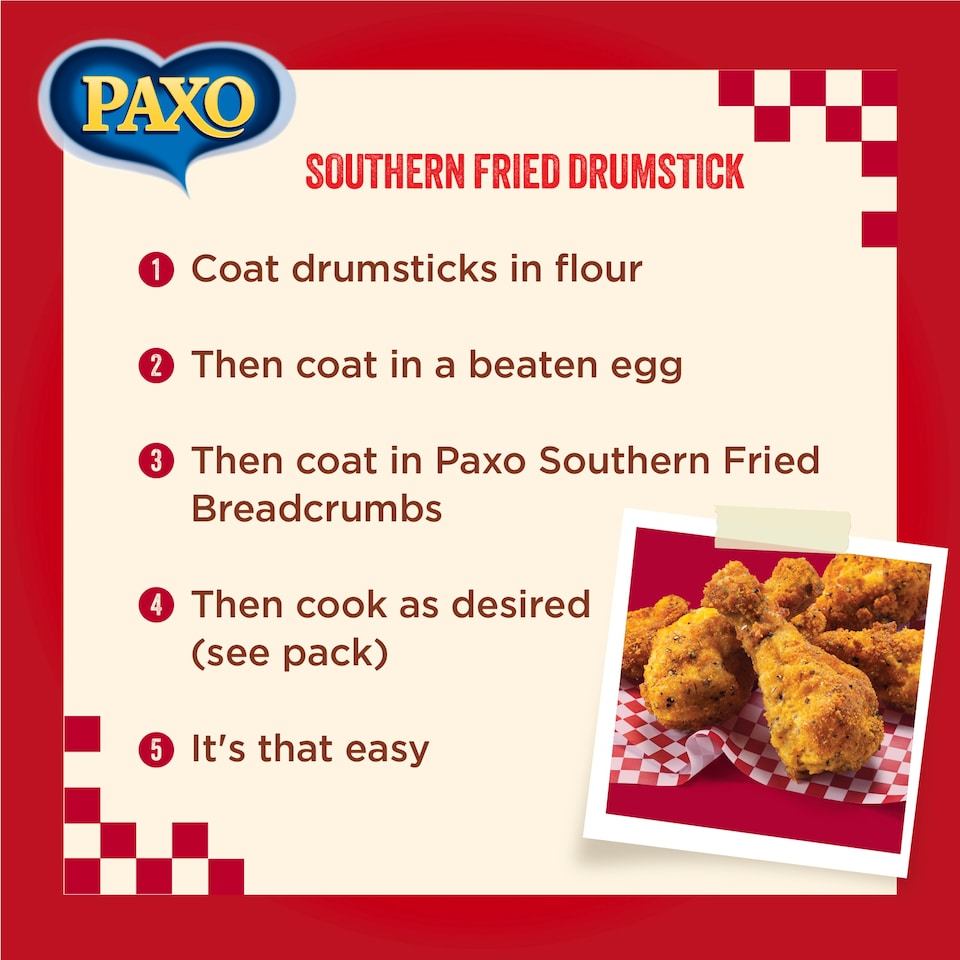 image 1 of Paxo Southern Fried Breadcrumbs 210G